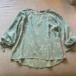 Papermoon Mint Green Leafy Blouse